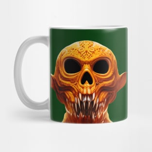 Creepy Halloween Guardian Pumpkin Monster Back Version (MD23HWN001ab) Mug